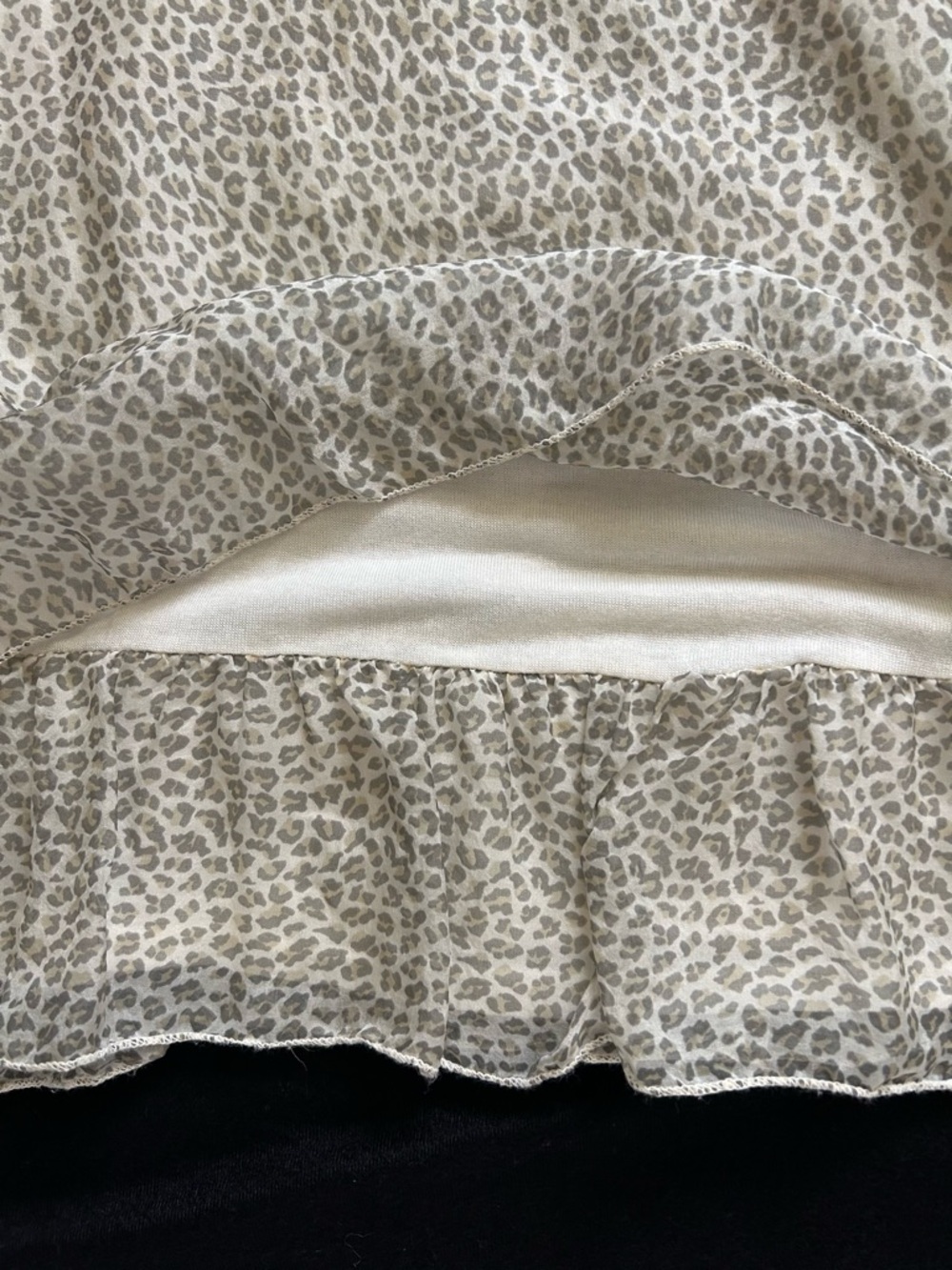 Leopard-Print Ruffle-Hem Camisole - Picture 3 of 6